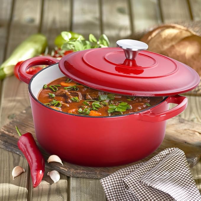 3 Qt Enameled Cast Iron Dutch Oven - Image 5