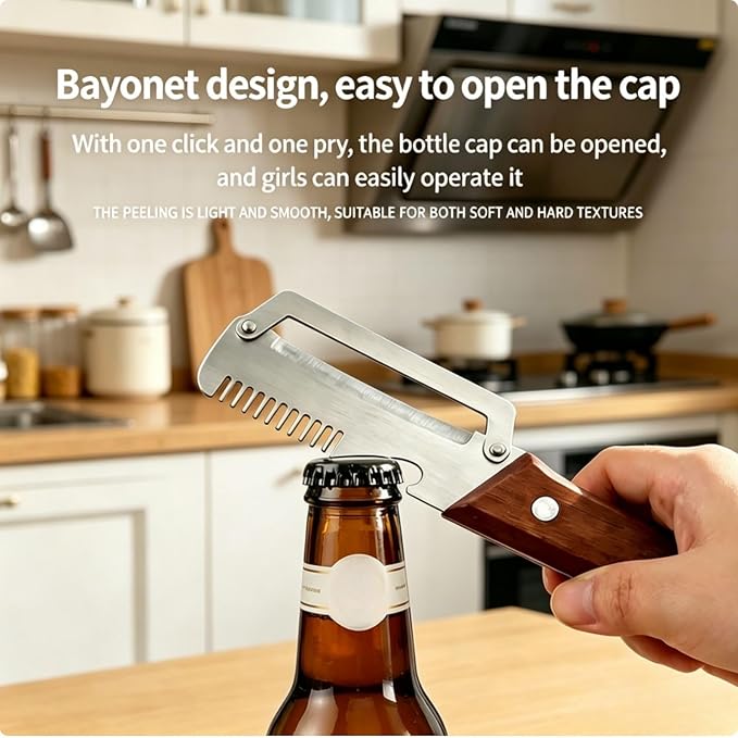 2-Pack Multifunctional Vegetable Peeler, 3 in 1 Kitchen Peeler - Image 5