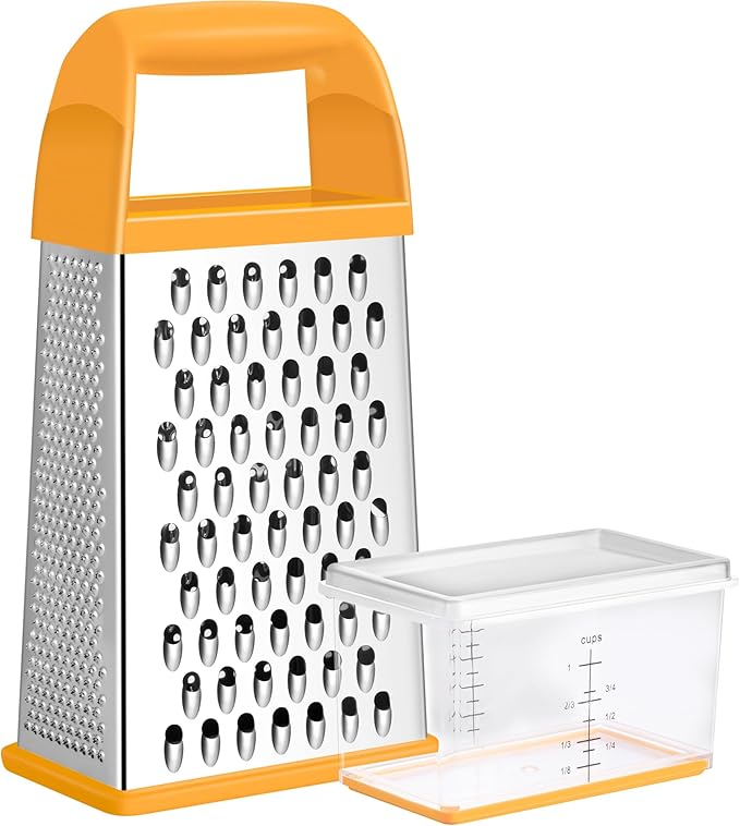 Urbanstrive Cheese Grater With Container, Professional Cheese Grater with Handle by Urbanstrive