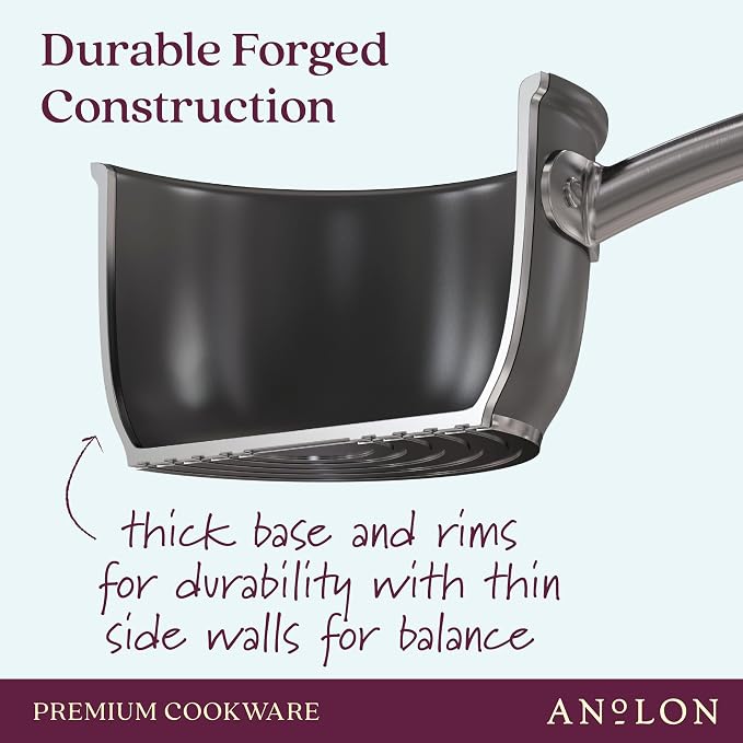 Anolon Accolade Forged Hard Anodized Nonstick Frying Pan/Skillet, 8 Inch - Image 11