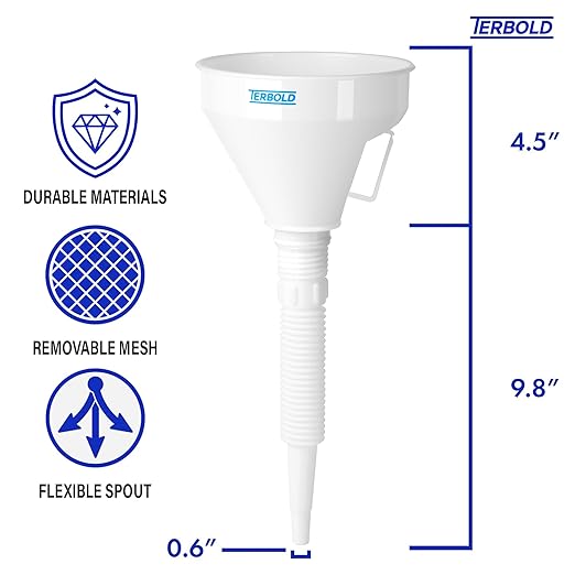 Automotive Flex Funnel with Hose | Wide Mouth Flexible Oil Funnel - Image 2