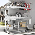 Over The Sink Dish Drainer Drying Rack 3 Tier, Full Stainless Steel Dish Drying by CUISIBOT