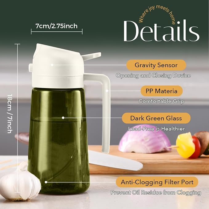 YARRAMATE 16oz/470ml Light-Blocking Dark Oil Sprayer - Image 9