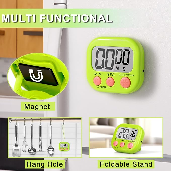 ZILLEEN Classroom Timer for Kids Teachers 2 Pack Digital Timers - Image 2