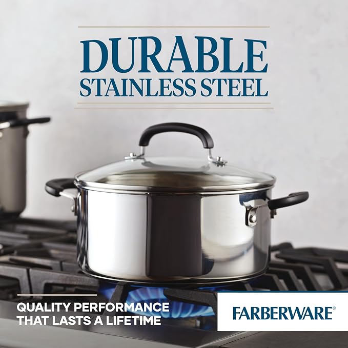 Farberware Brilliance Stainless Steel Dutch Oven/Casserole Pan - Image 5