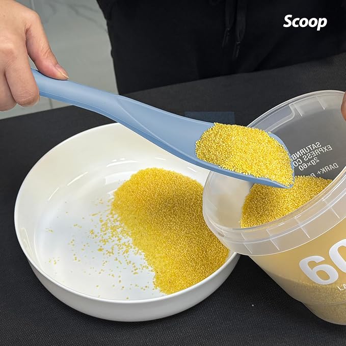 Cooking Spoon for Nonstick Cookwares, VOVOLY Silicone Spoon for Mixing - Image 9