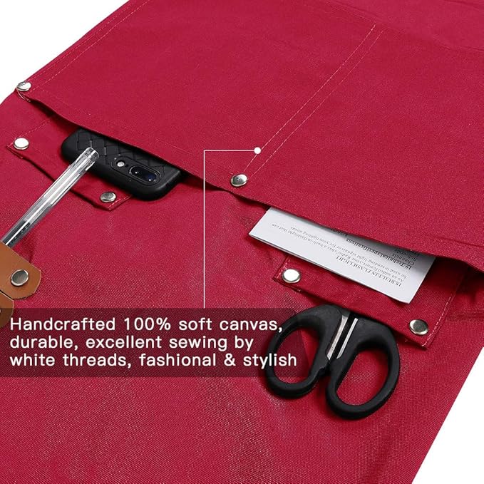 Mignongirl Chef Apron, Cross Back Apron - Image 6
