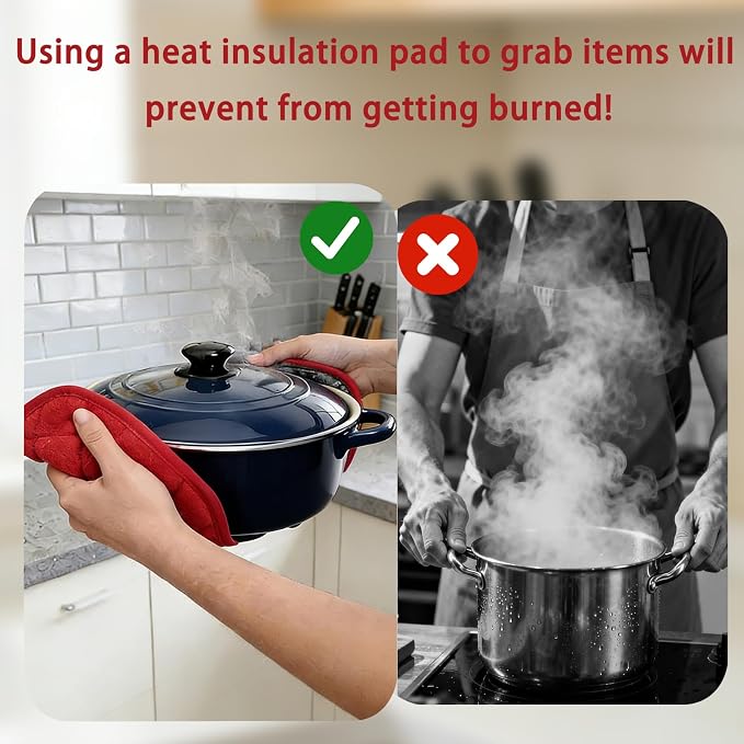 4 Pack Pot Holders for Kitchen Clearance Oven Potholders Sets for Kitchens Hot - Image 4