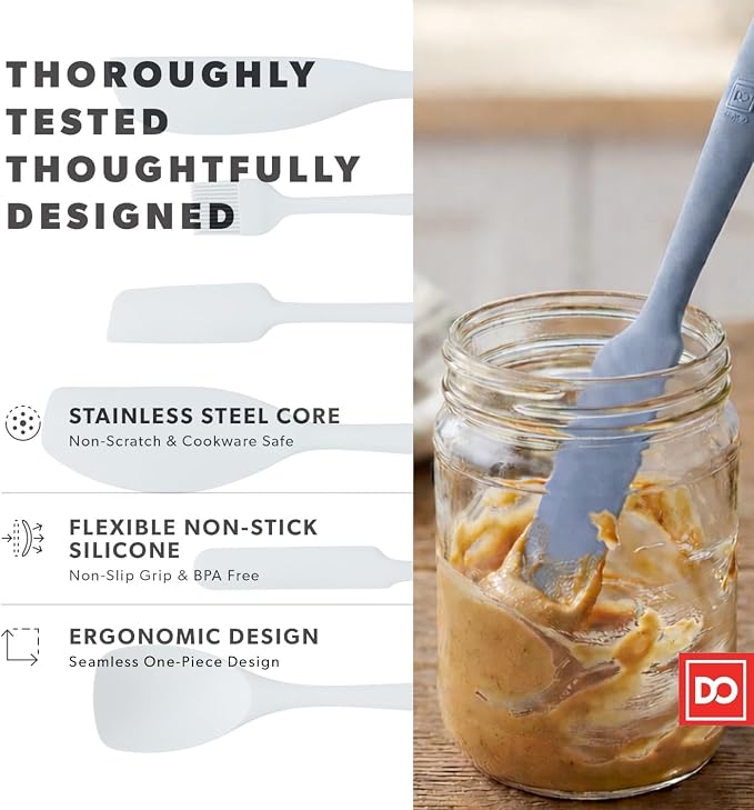 DI ORO 6-Piece Silicone Spatula Set - Image 6