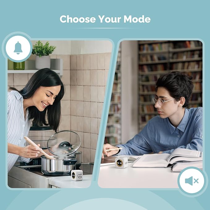 KADAMS Pomodoro Cube Timer Productivity Visual Timer - Image 4