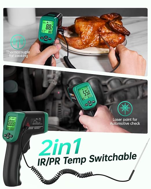 ERICKHILL Infrared Thermometer Gun, Dual Mode IR Laser Thermometer - Image 4