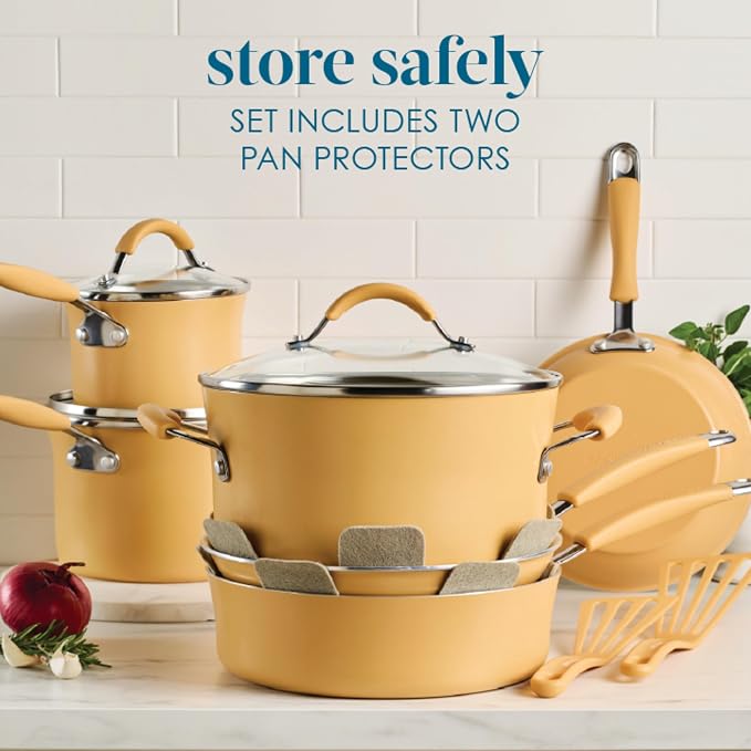 Rachael Ray Cucina Ceramic Cookware Set - Image 7
