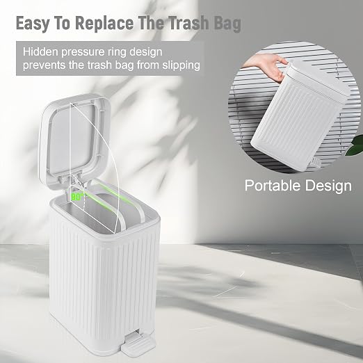 rejomiik Small Bathroom Trash Can - Image 5