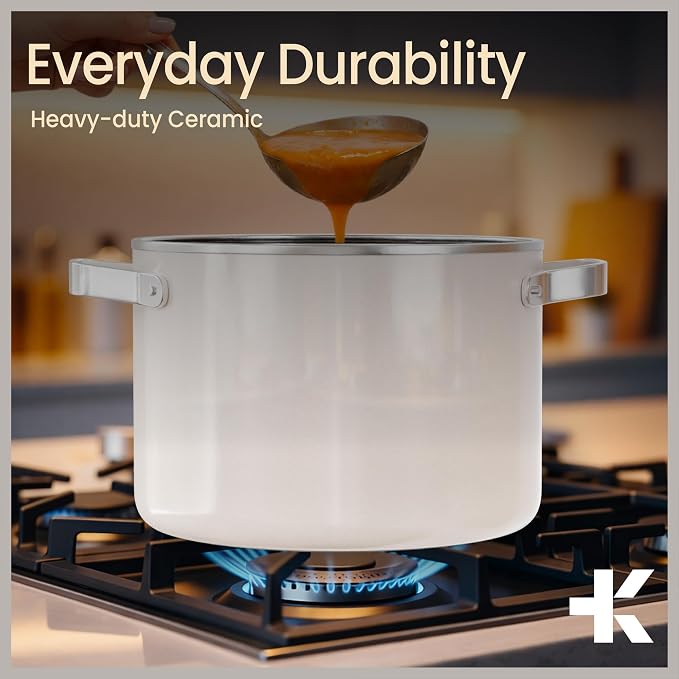 Bakken 8.5 Quart Ceramic Coated Stock Pot - Image 7