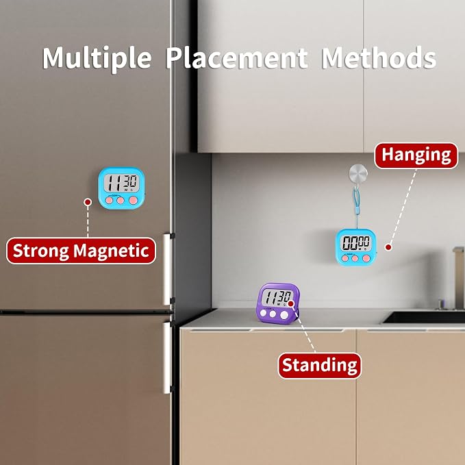 Timer for Kids Teachers Supplies Digital Kitchen Timers for Cooking Large - Image 6