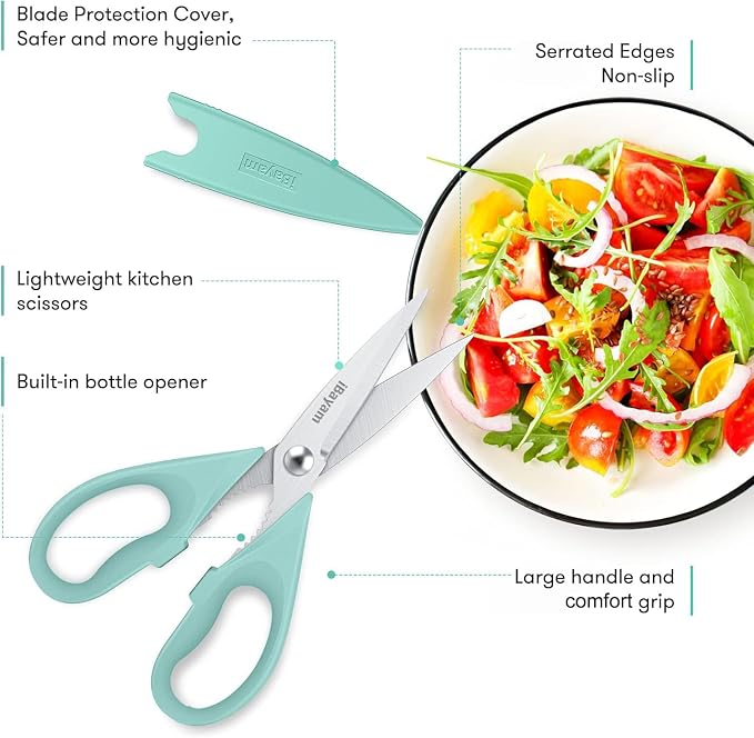 iBayam All Purpose Kitchen Shears Heavy Duty - Image 2