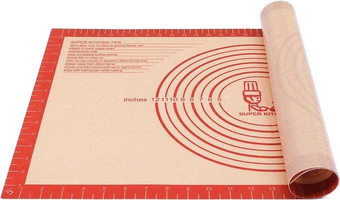 Non-slip Silicone Pastry Mat Extra Large by FolksySuperKitchen