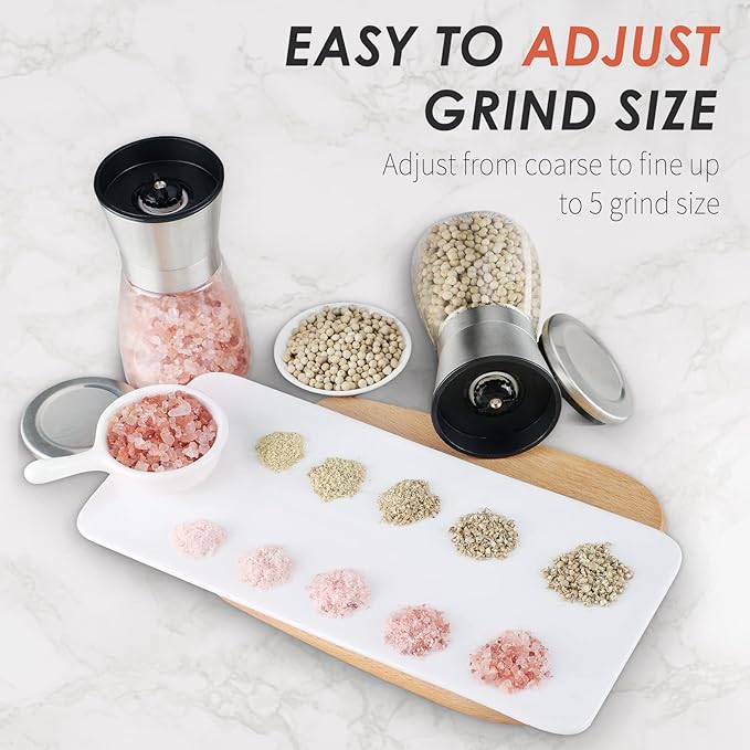 Ebaco Original Stainless Steel Salt or Pepper Grinder - Image 3