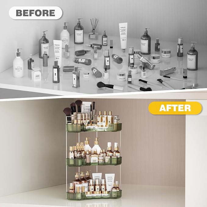Asayuee 3-Tier Corner Bathroom Counter Organizer - Image 7