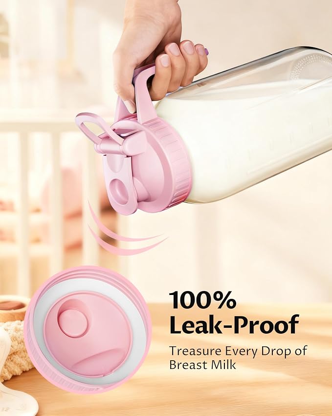 2 Pack - 64oz Glass Breast Milk Pitcher - Wide Mouth - Image 4