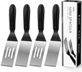 Small Spatula Professional Mini Serving Spatula, 4 Pieces Stainless Steel Metal by RCMo