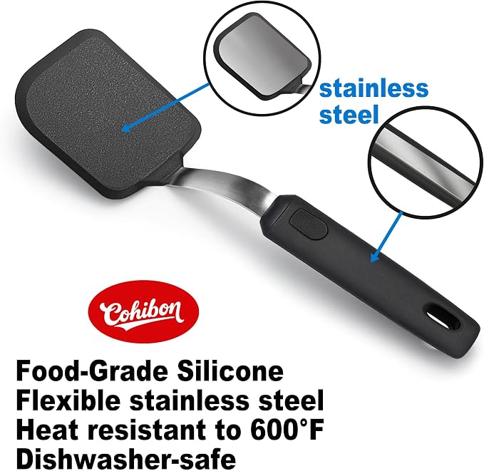 Silicone Spatula Set, Spatulas Silicone Heat Resistant Mixed 5 Piece Kitchen - Image 2