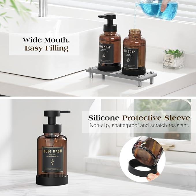 Luxspire Foaming Soap Dispenser, Non-Slip Hand Soap Dispenser - Image 4