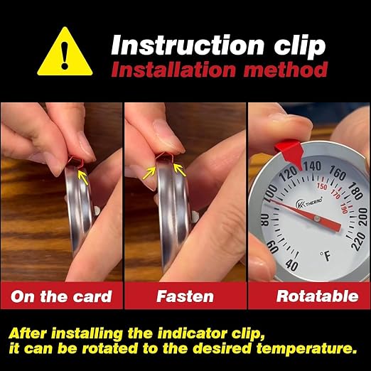 Instant Read Meat Thermometer 2'' Cooking Thermometer Kitchen Thermometer - Image 9