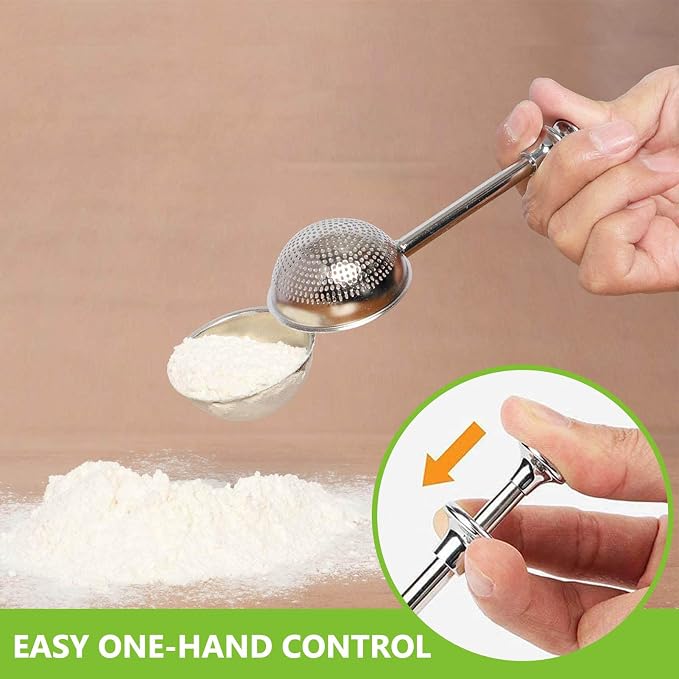 HULISEN Stainless Steel Biscuit Cutter Set, Flour Duster, Pastry Scraper and - Image 5