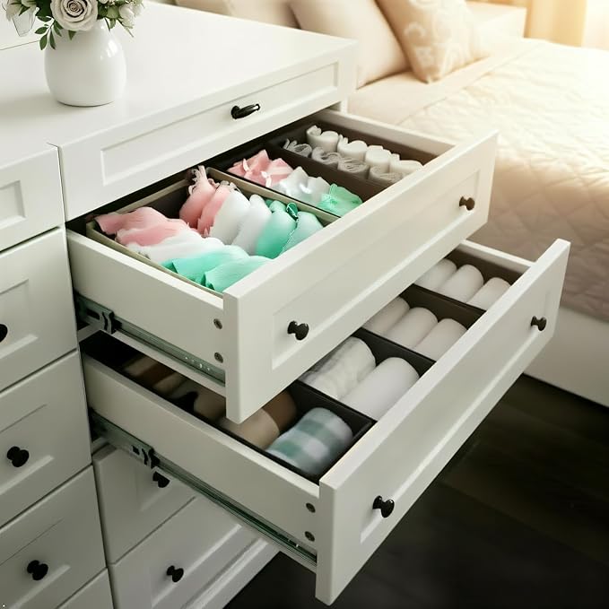 Bructhun Sock Drawer Organizer 6 Pack - Image 3