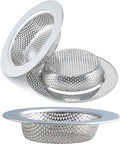 Honmein 3 Pcs Sink Strainer for Most Kitchen Sink Drain Basket, Upgraded by Honmein