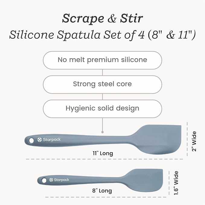 StarPack 'Scrape & Stir' Silicone Spatula Set - Image 4
