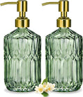 COHOSEGE 17 Oz Green Glass Kitchen Soap Dispenser by COHOSEGE