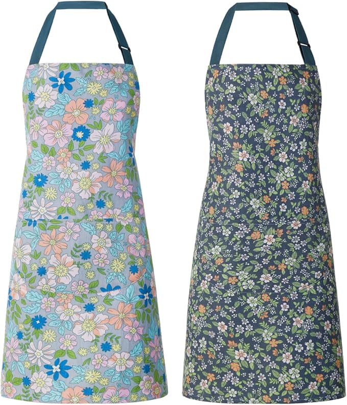 2 Pack Floral Apron for Women by ARBINSON