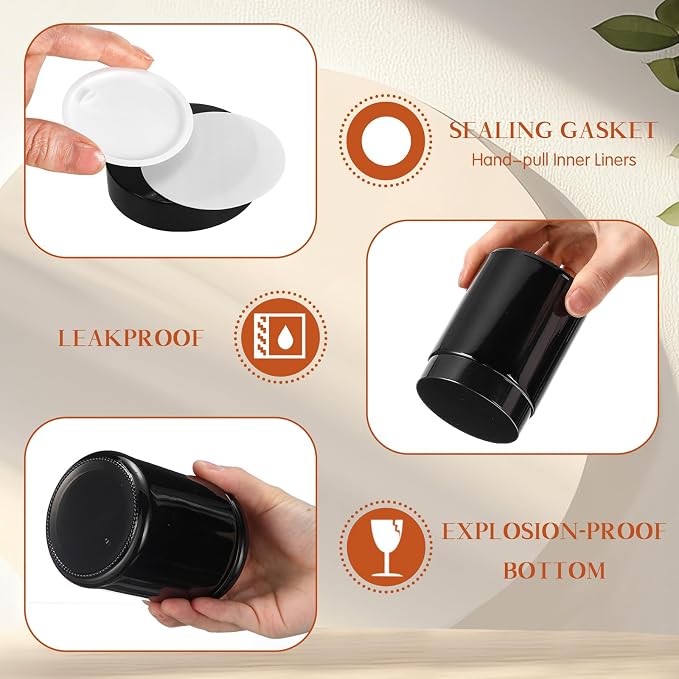 Domensi 36 Pcs Bulk 6oz Glass Jars - Image 3