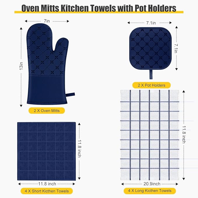 Oven Mitts Kitchen Towels Dishcloths - Image 2
