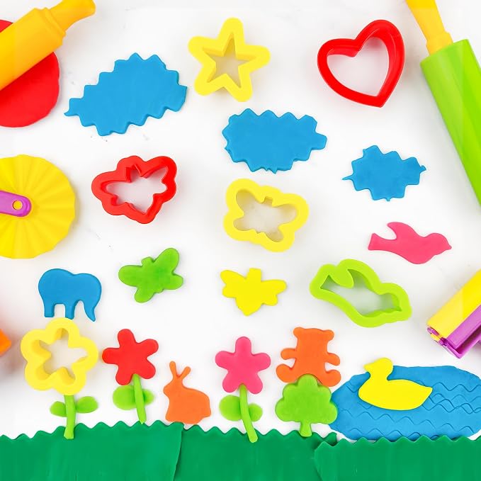 Dough Tools Set for Kids 20 PCS Dough Play Tools - Image 5