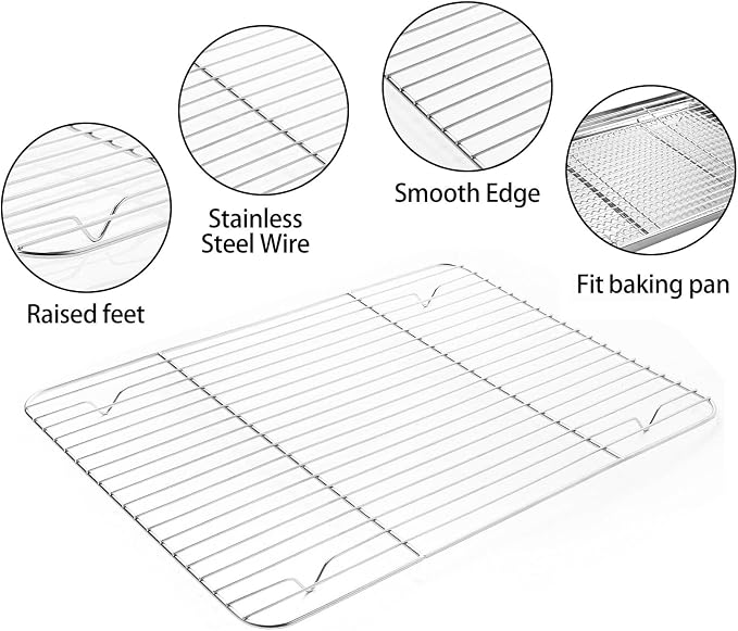 Stainless Steel Baking Sheet Tray Cooling Rack - Image 4