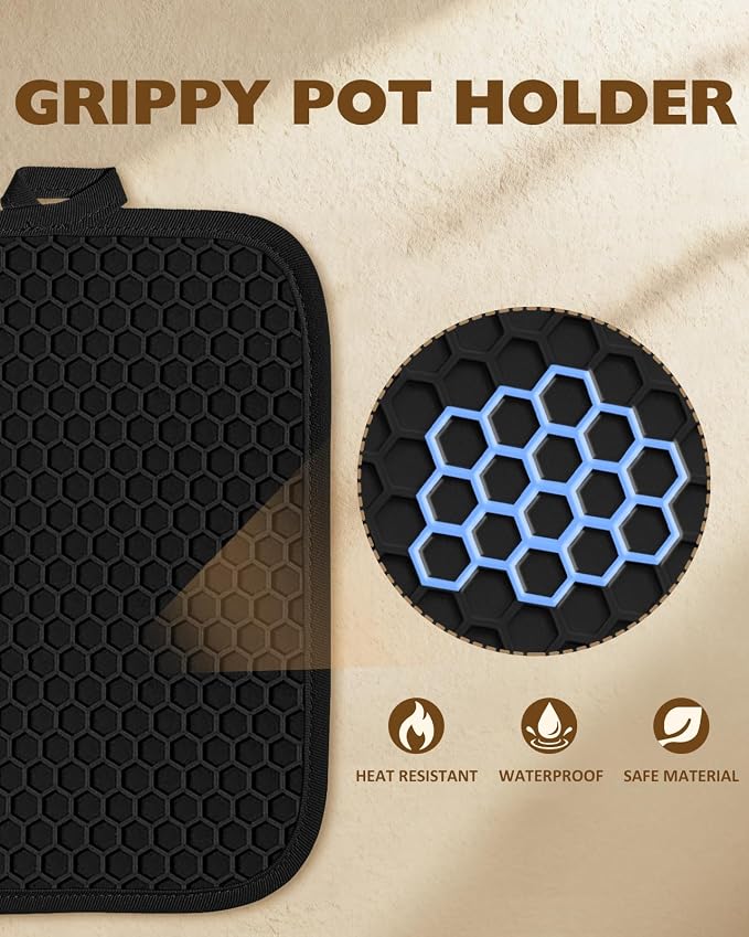 Slohif Silcone Cherry Pot Holders - Image 3