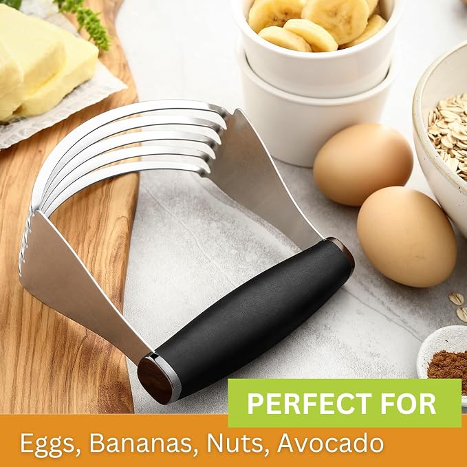 Spring Chef Dough Blender For Baking, Heavy Duty Dough Cutter Tool, Stainless - Image 6