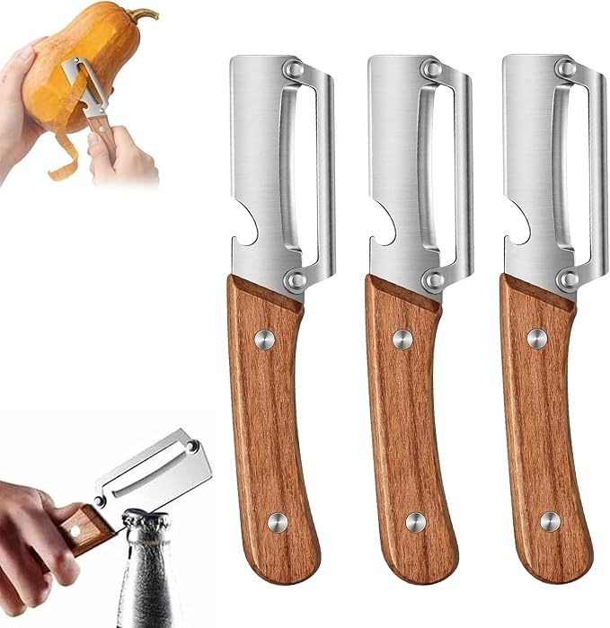 Zero Snag Wooden Peeler, Premium Vegetable Peeler by Unknown