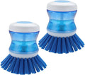 Dish Brush with Soap Dispenser for Dishes Pot Pan Kitchen Sink Scrubbing by YeuDeuy