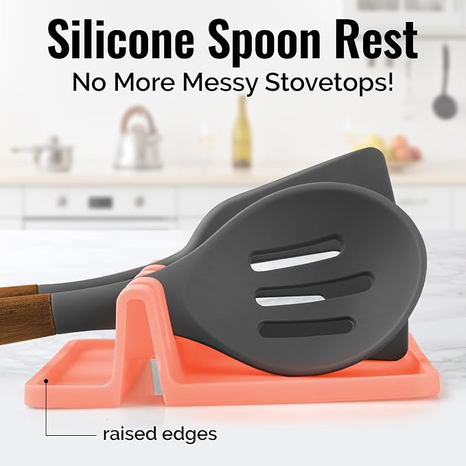 Zulay Kitchen Silicone Utensil Rest - Image 2