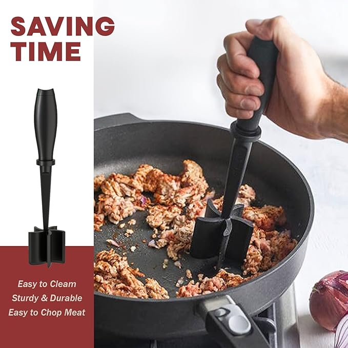 Meat Chopper, Hamburger Grinder, Premium Heat Resistant Smasher - Image 4