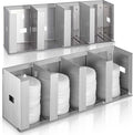 Hicarer 4 Compartments Stainless Steel Cup Dispenser by Hicarer