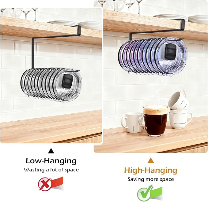 Tumbler Lid Organizer, Kitchen Space-Saving Cup Holder, Organizers - Image 5