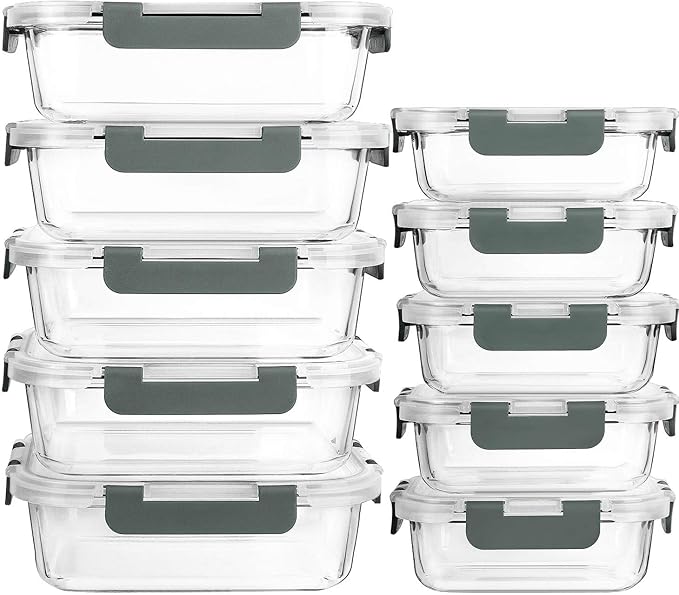 Glass Meal Prep Containers by MMCIRCO