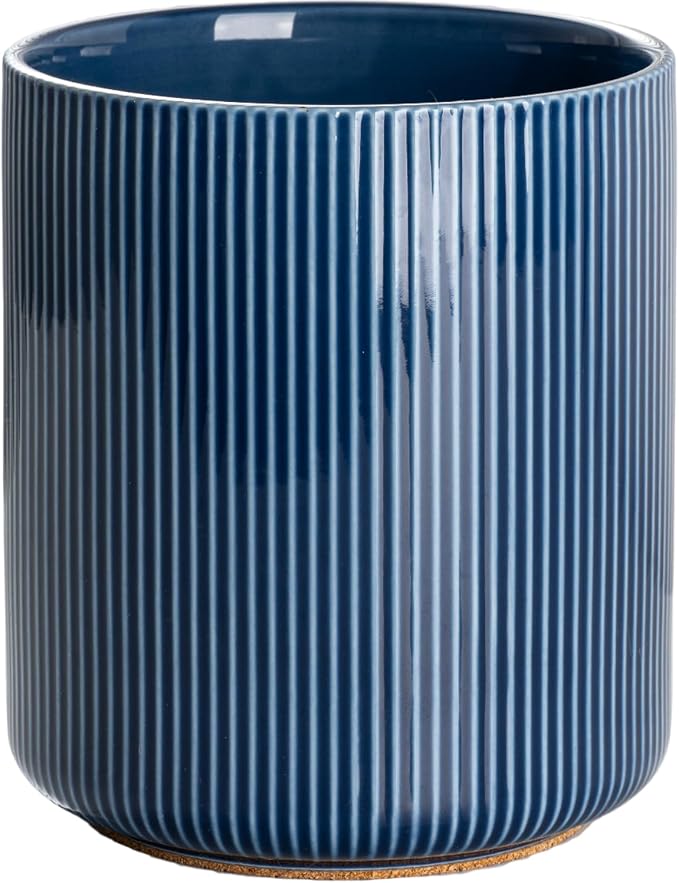 getstar Large Utensil Holder for Kitchen Counter, 7.2" Vintage Ceramic Utensils by Getstar