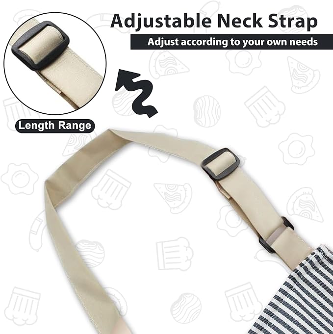 VALOME 2 Pack Kitchen Aprons, Apron - Image 5