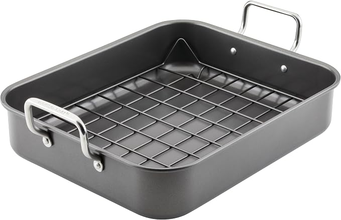 Rachael Ray Bakeware Nonstick Roaster/Roasting Pan by RachaelRayKitchenware